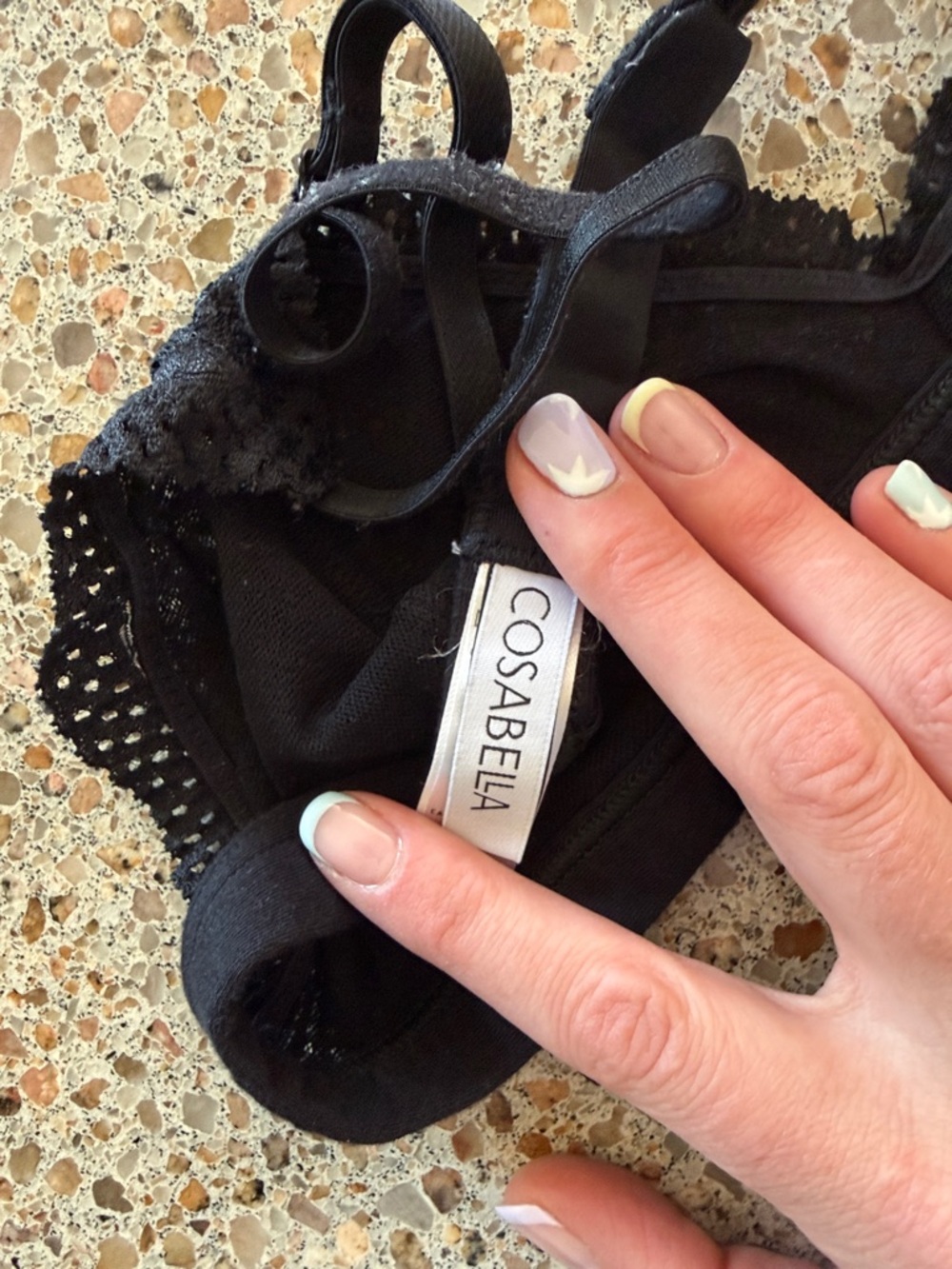 Cosabella Black Lace Eyelet Bralette - Picture 3 of 4